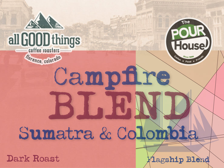 Campfire Blend, Sumatra & Colombia, Dark Roast, Flagship Blend
